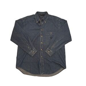 Nautica Men's Casual Dark Blue Shirt